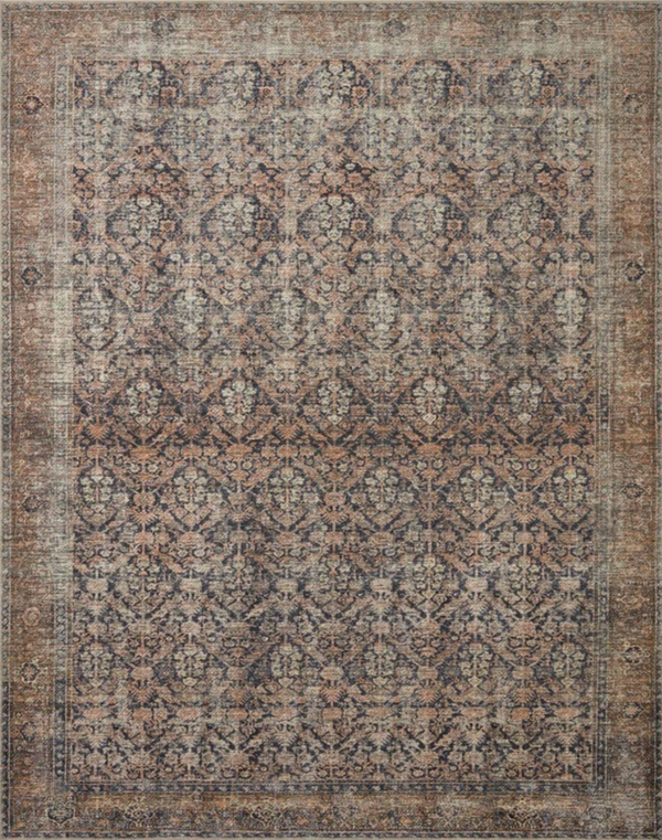 Amber Lewis - Billie Ink and Salmon Area Rug