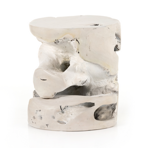 Teak Stool - Ivory Teak