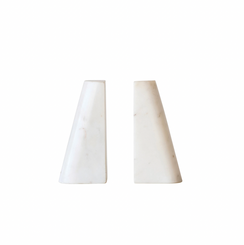 Marble Bookends; Set of Two