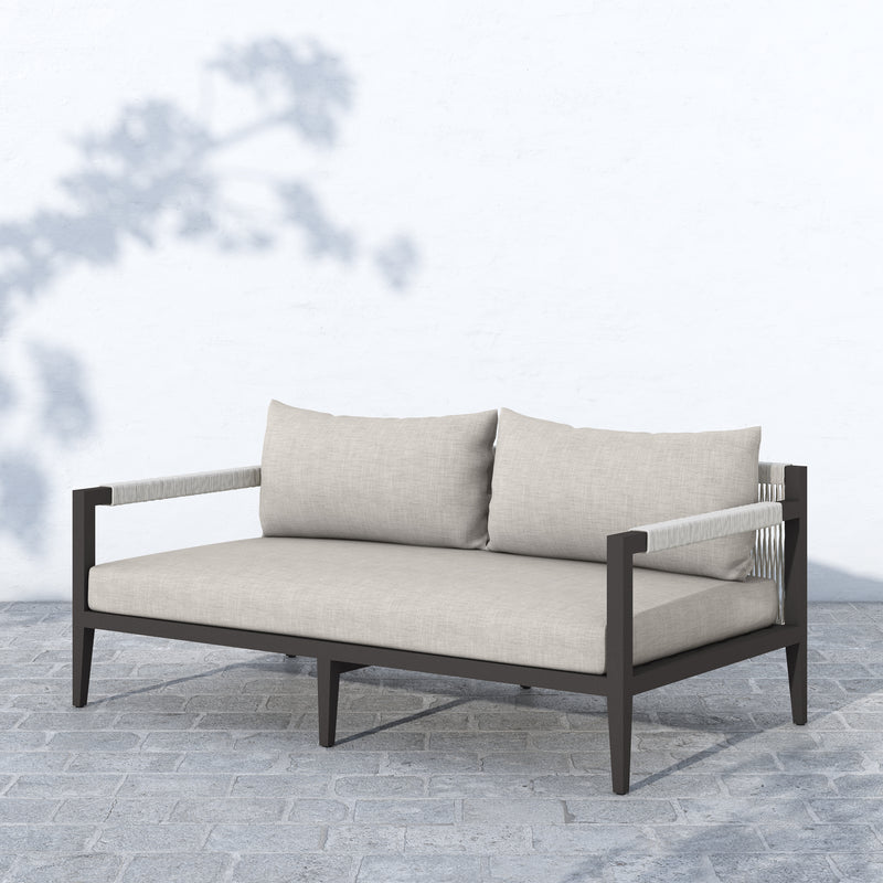Sherwood 2 Seater Outdoor Sofa - Bronze - Stone Grey