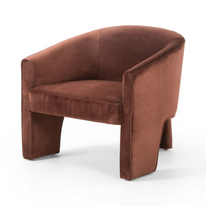 Fae Chair - Burnt Auburn Velvet