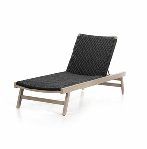 Delano Outdoor Chaise - Weathered Grey