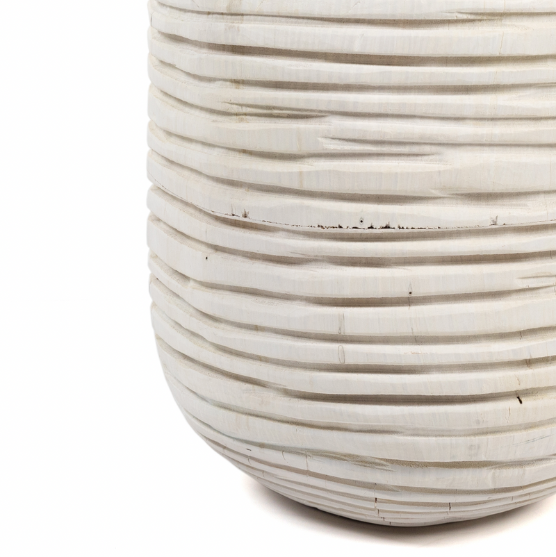 Beto Banded Vase - Ivory