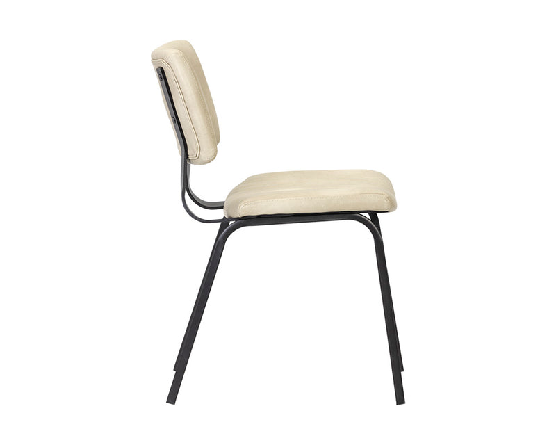 Barley Dining Chair - Cream Leatherette