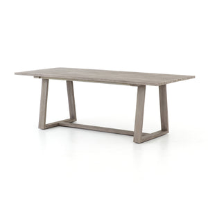 Atherton Outdoor Dining Table - Weathered Grey