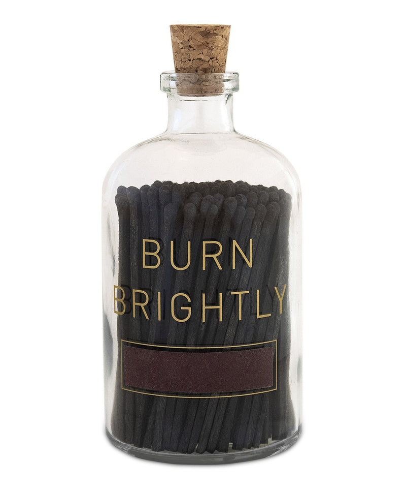 Apothecary Match Bottle Large- Burn Brightly