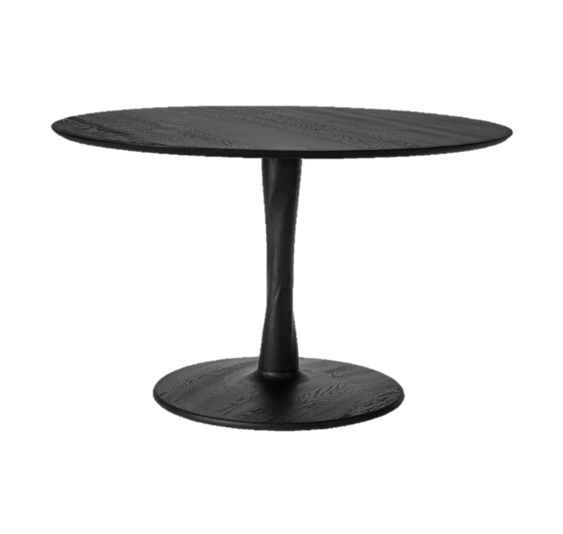 Torsion Round Dining Table - Black