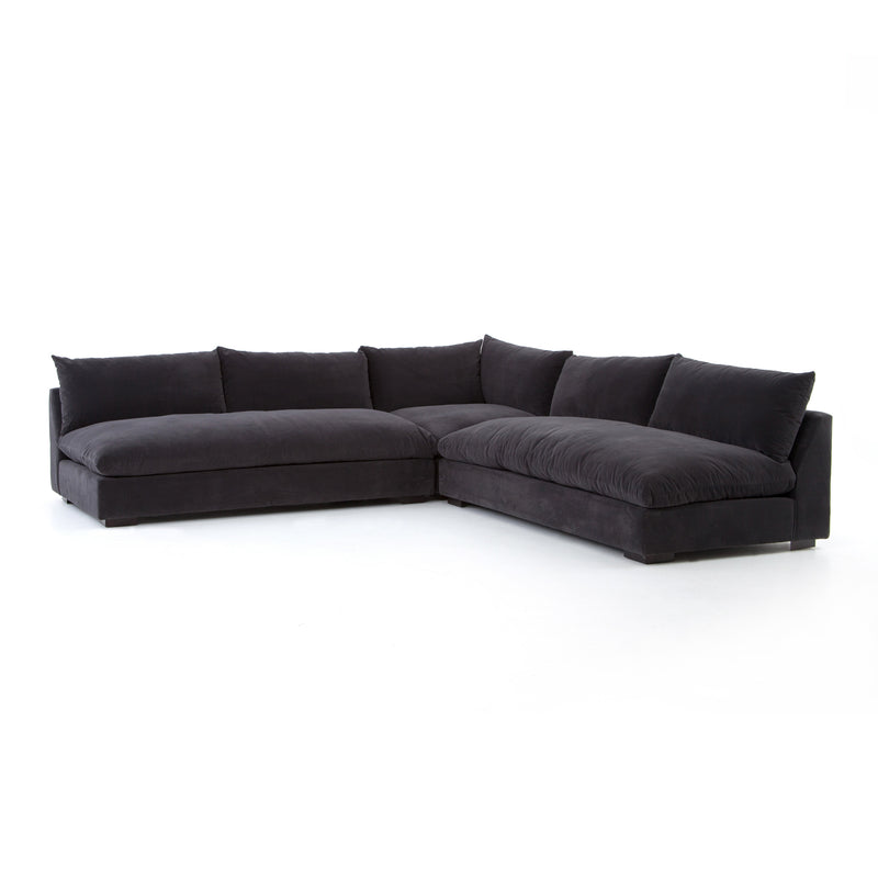 Grant 3 Piece Sectional - Henry Charcoal