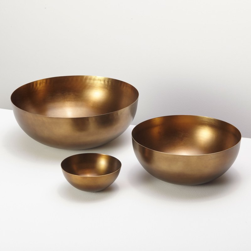 Cobbled Aged Bronze Bowl, Medium