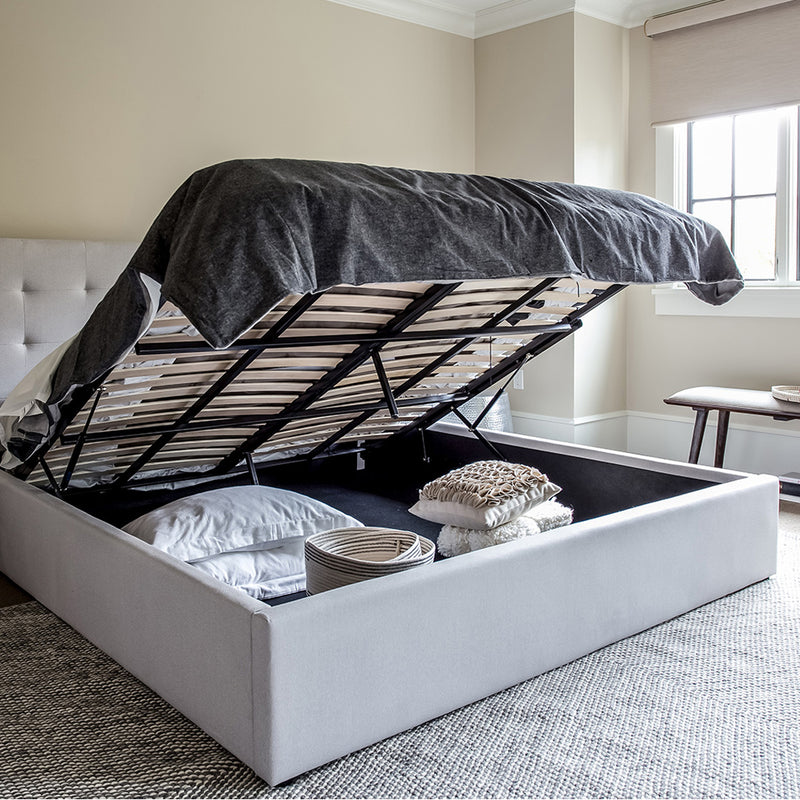 Flavia Storage Bed - Horizon Grey