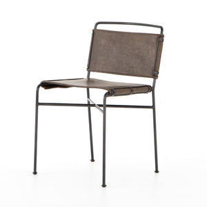 Wharton Dining Chair - Distressed Brown