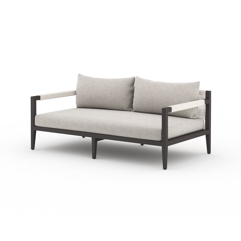 Sherwood 2 Seater Outdoor Sofa - Bronze - Stone Grey