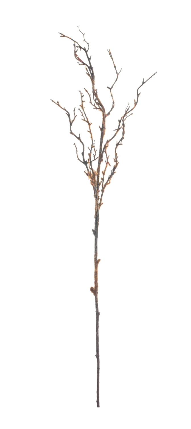 Faux Wood Branch with Brown Moss
