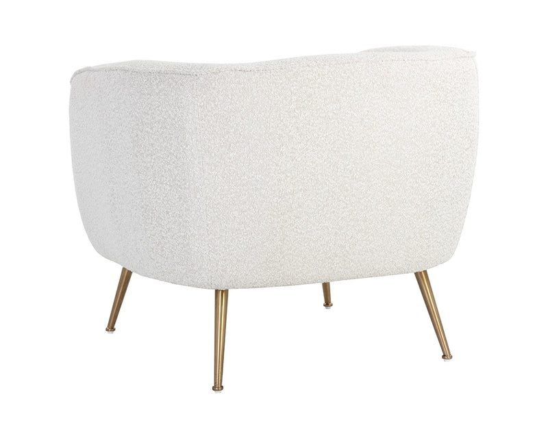 Beverly Chair - White Boucle