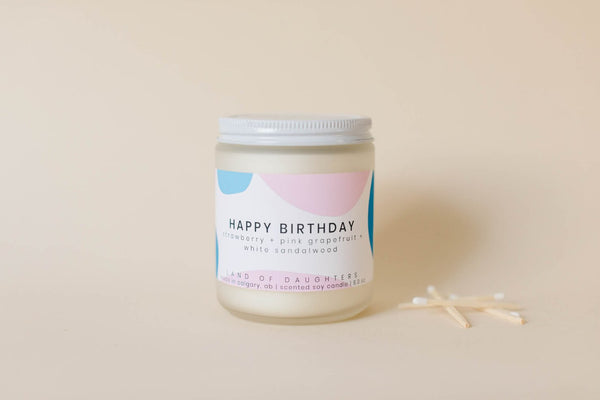 Land of Daughters - Happy Birthday Candle