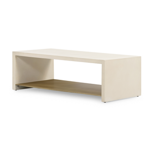 Hugo Coffee Table - Parchment White