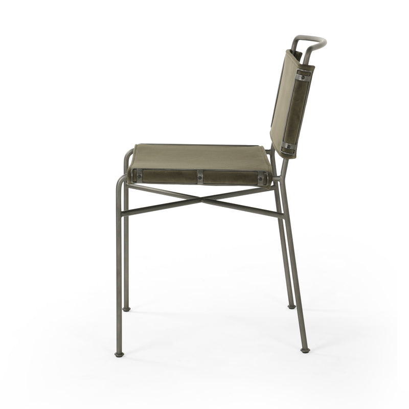 Wharton Dining Chair - Modern Velvet Loden