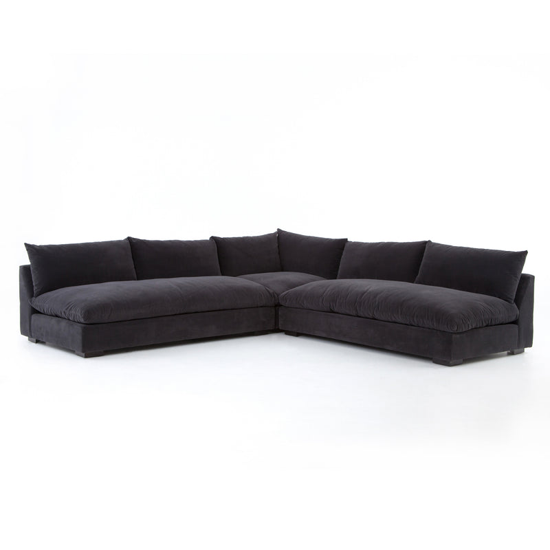 Grant 3 Piece Sectional - Henry Charcoal