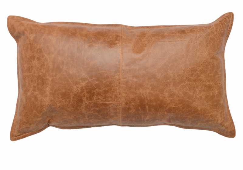 Jaycee Leather Cushion - 14" x 26"