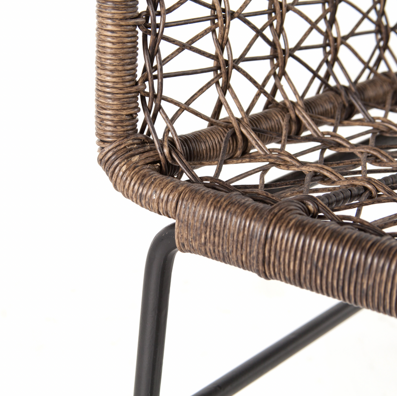Bandera Outdoor Woven Club Chair - Distressed Grey