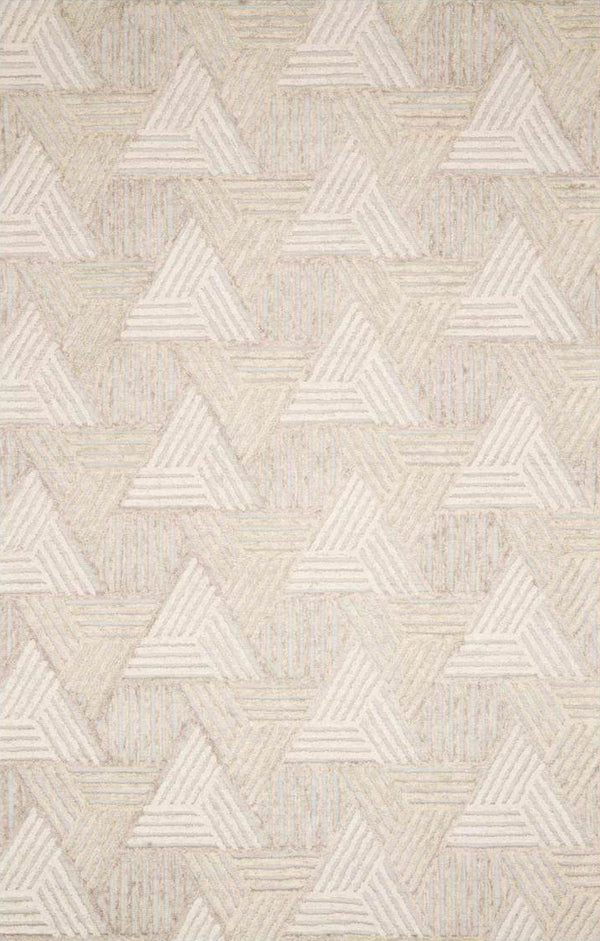 Ehren Oatmeal and Ivory Area Rug