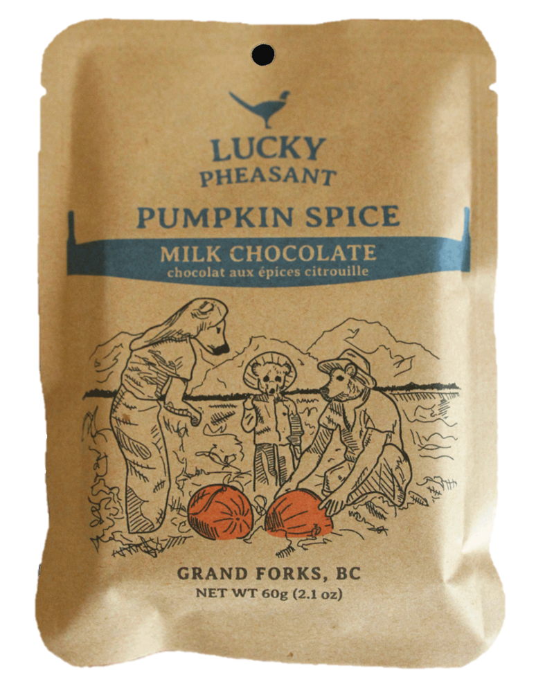 Lucky Pheasant - Pumpkin Spice - Milk Chocolate Bar