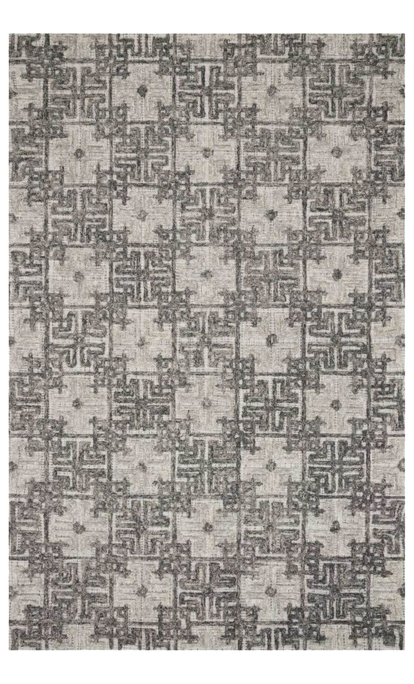 Ehren Charcoal and Fog Area Rug